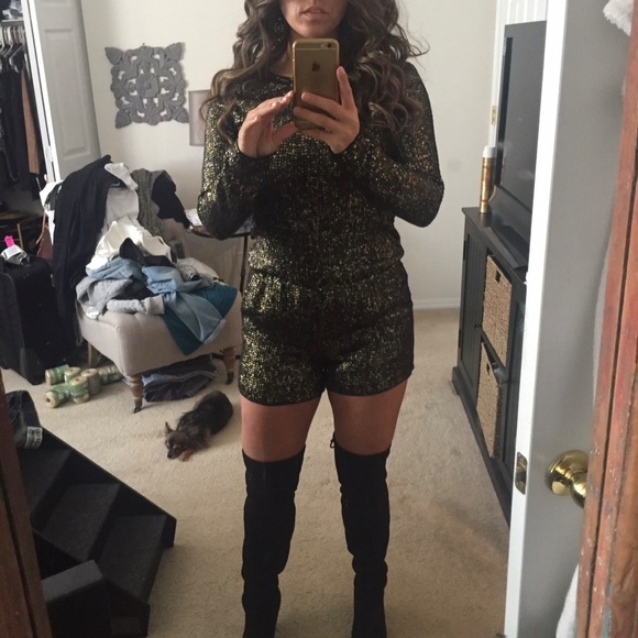 S Free People Metallic Romper New with Tags - Picture 7 of 10